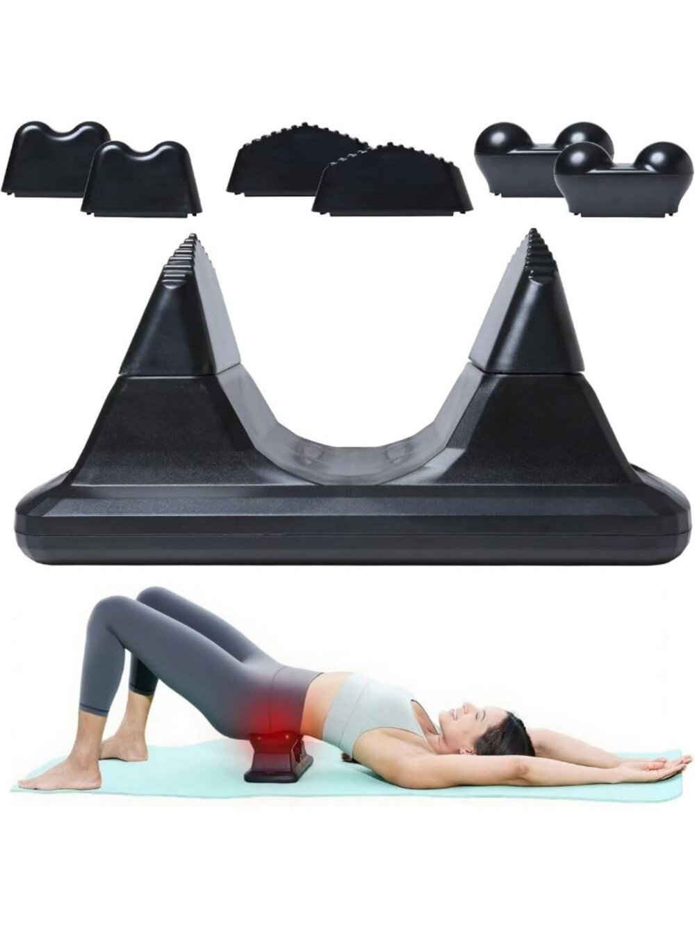 3-in-1 Psoas Release Massage Tool for Back, Glute, Neck Pain Relief & Trigger